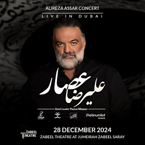 Alireza Assar live Concert at Zabeel Theatre in Dubai Persian Events