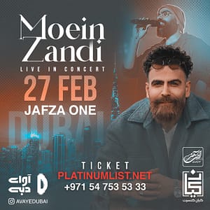 Moein Z live in concert at JAFZA One in Dubai Persian Events