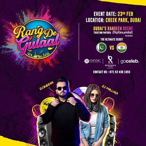 Rang De Gulaal Holi 2025 in Dubai Desi Events