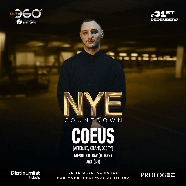 NYE Countdown at Prologue Nights/Klub360 Nightlife