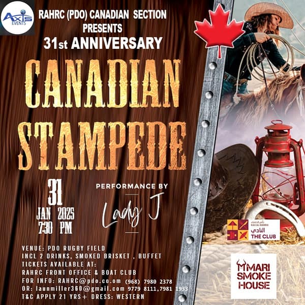 31st Canadian Stampede in Oman Festival