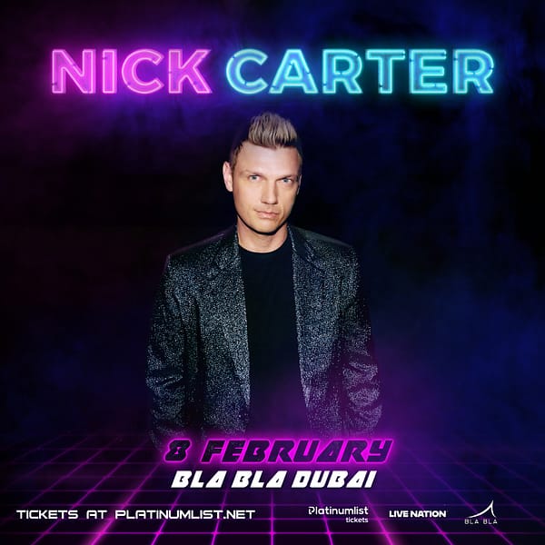 Nick Carter at Bla Bla - Live in Dubai Concerts