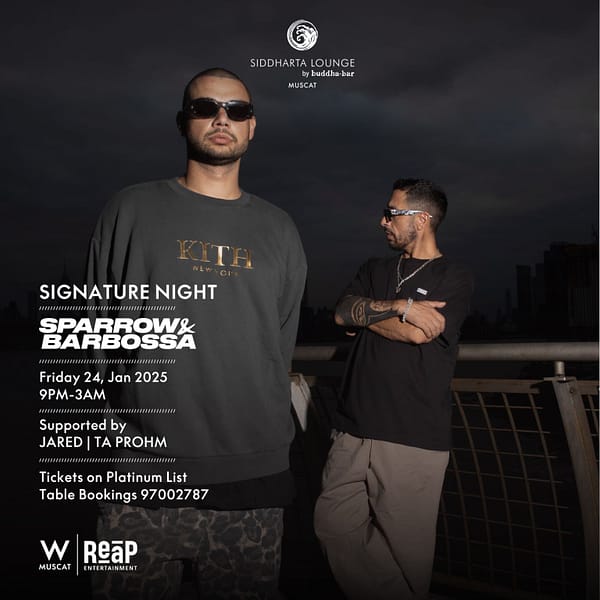 Signature Night Featuring Sparrow & Barbossa in Muscat Nightlife