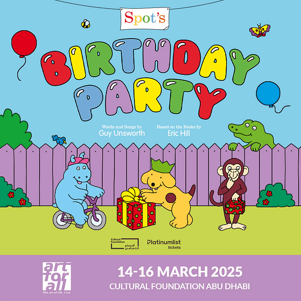 Spot's Birthday Party at Cultural Foundation in Abu Dhabi Kids Events