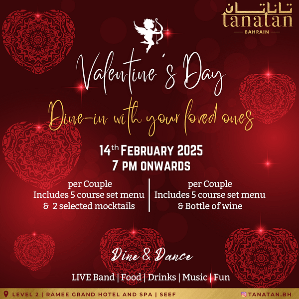 Valentine's Day at Tantan - Ramee Grand Hotel Valentine's Day Recommendations